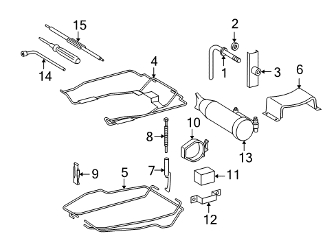 2003 Dodge Sprinter 2500 Spare Anchor Diagram for 5104529AA