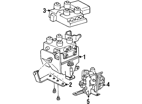 1995 Dodge B1500 Control Module Diagram for 56029033AB