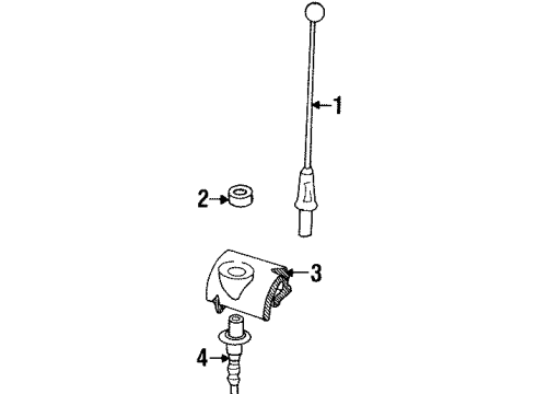 2001 Dodge Ram 1500 Mast Adapter Diagram for 56043018