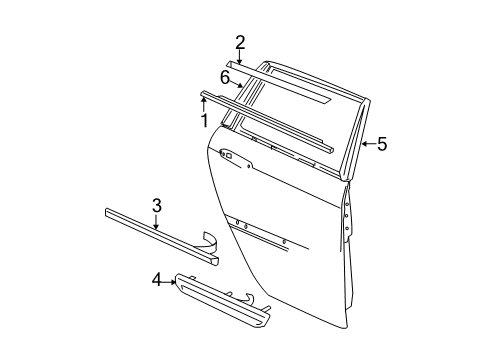 2008 Chrysler Pacifica Applique Diagram for 4894432AE
