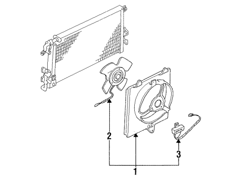 1989 Dodge Colt A/C Condenser Diagram