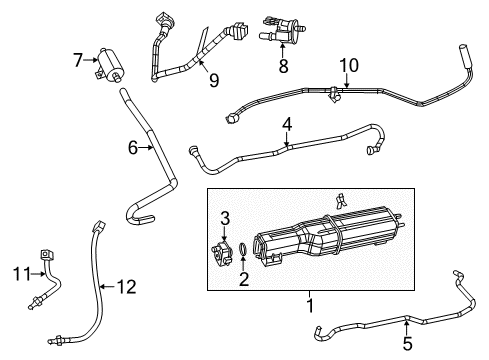 2015 Ram 1500 Filter Diagram for 68164876AA