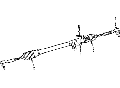 1987 Dodge Shadow Steering Gear & Linkage Diagram 2 - Thumbnail