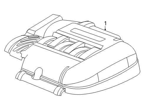2007 Chrysler Sebring Engine Appearance Cover Diagram 3 - Thumbnail
