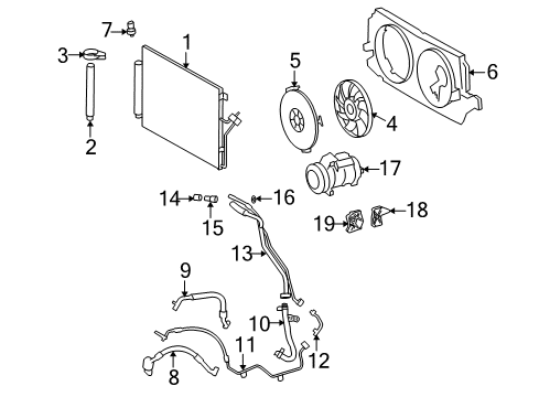 2009 Dodge Sprinter 2500 Compressor Diagram for 68012250AA