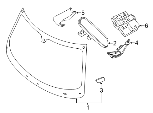 2012 Dodge Charger Cover, Front Driver Side Diagram for 57010749AF