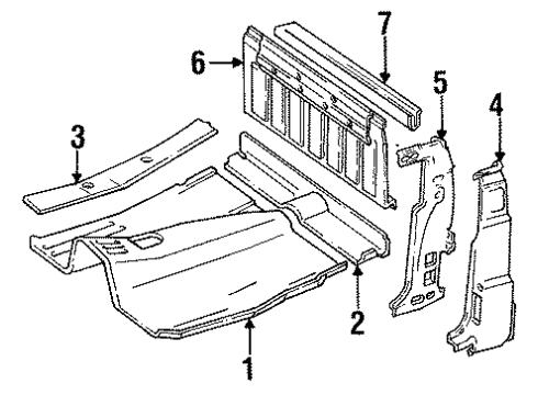 1988 Jeep Comanche Floor Diagram