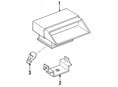 1990 Dodge Monaco High Mount Lamps Diagram 2 - Thumbnail