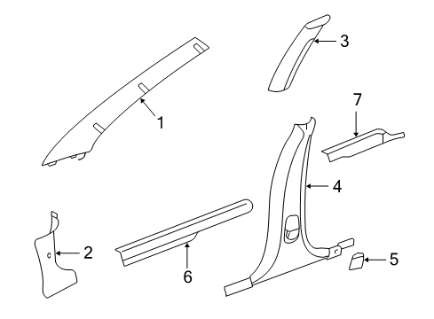 2006 Dodge Stratus Bezel, Green/Taupe Diagram for RC28TL2AB
