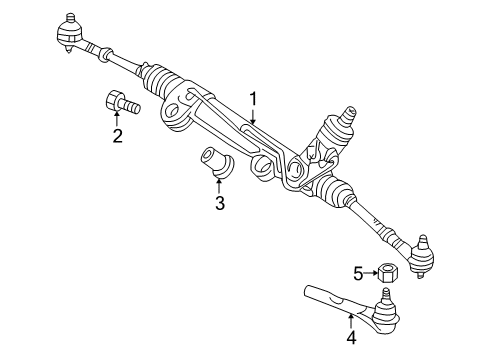 2009 Dodge Dakota Steering Gear Diagram for 52013466AM