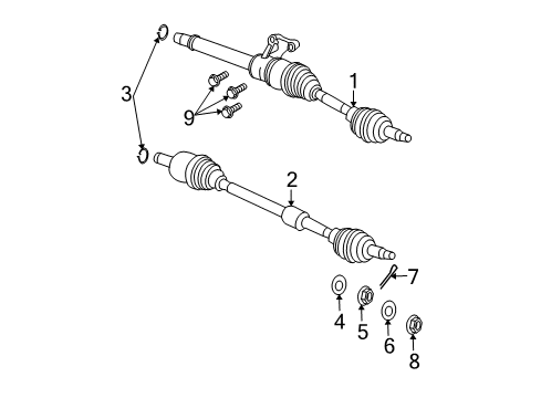 2008 Dodge Caliber Transfer Case Diagram for R2105649AG