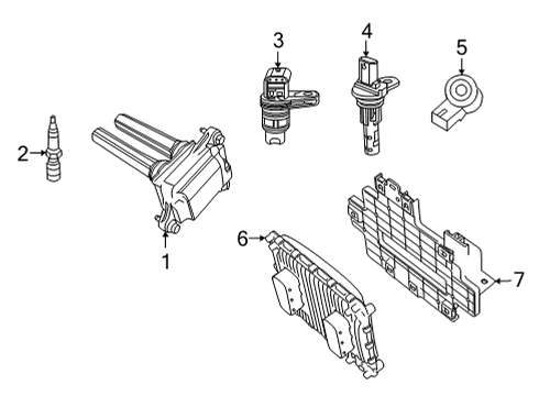 2021 Ram 1500 Spark Plug Diagram for SP196724AC