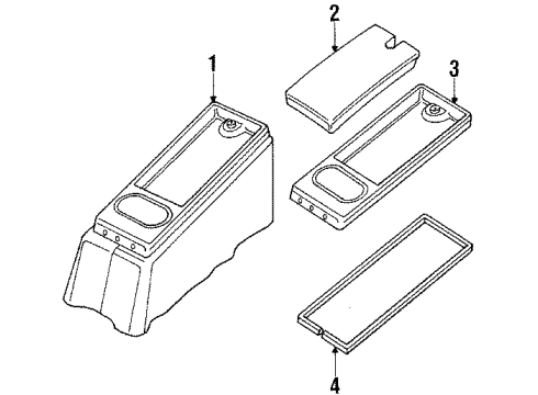 1987 Jeep Wrangler Center Console Diagram