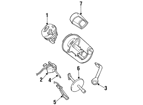 1989 Dodge Dynasty Stoplamp Switch Diagram for 4373592