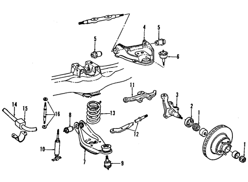 2002 Dodge Ram 1500 Van Stabilizer Bar Bushing, Front Diagram for 52088524