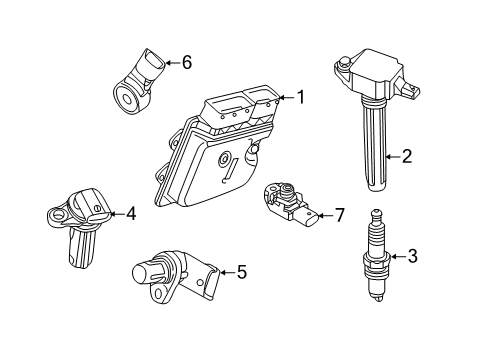 2022 Jeep Renegade M.A.P. Sensor Diagram for 68444662AA