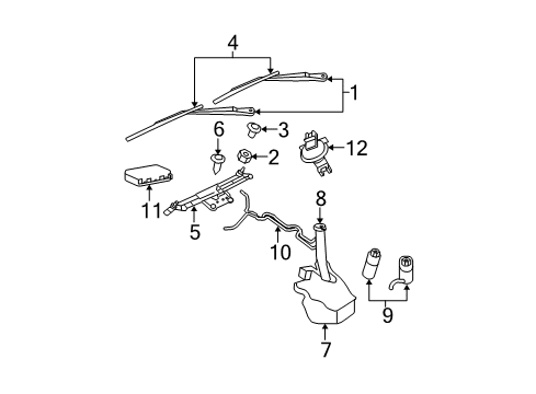 2010 Jeep Commander Pivot Diagram for 68040579AA