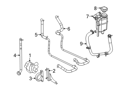 2009 Dodge Durango Auxiliary Pump Strap Diagram for 68048572AA