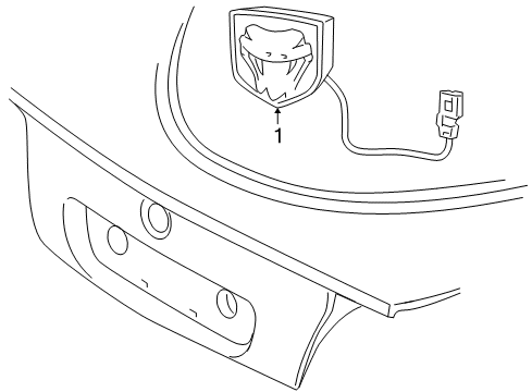 2006 Dodge Viper High Mount Lamps Diagram 2 - Thumbnail