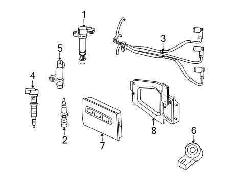 2010 Dodge Ram 1500 Ignition Coil Diagram for 68320417AA