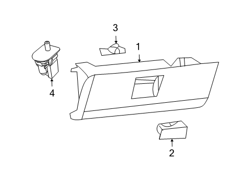 2011 Ram 1500 Striker, Front Diagram for 68050731AA