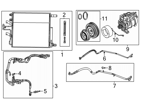 2025 Ram 1500 Line - A/C Suction And Liquid Diagram for 68565119AB