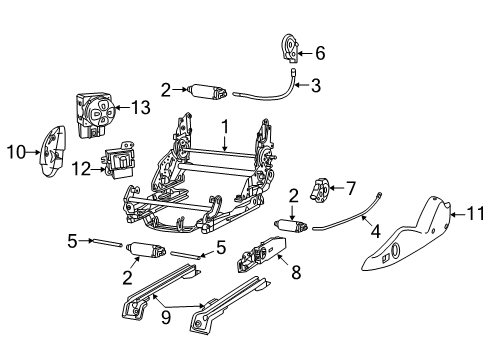 2016 Dodge Viper Seat Switch Diagram for 68206486AA