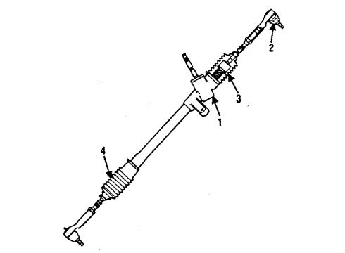 1987 Dodge Aries Steering Gear & Linkage Diagram 3 - Thumbnail
