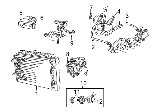 1998 Dodge B1500 Compressor Diagram for RL036741AF