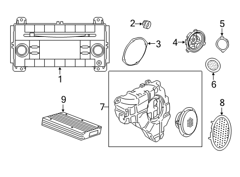 2012 Jeep Grand Cherokee Radio Diagram for 5091319AE