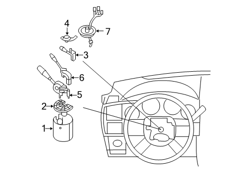 2007 Chrysler 300 Cruise Switch Diagram for 68003511AA
