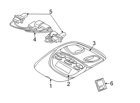 2006 Jeep Liberty Lamp Diagram for WT01BD1AC