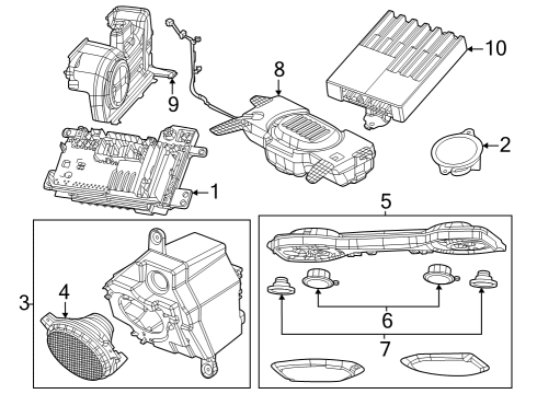 2024 Jeep Wrangler Radio - Multimedia Diagram for 68531845AJ