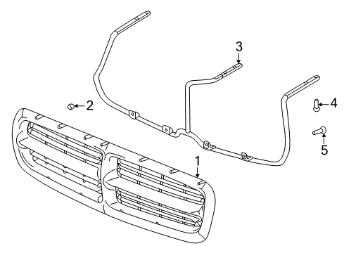 1998 Dodge Dakota Grille Screw, Lower Diagram for 6505854AA