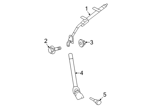 2008 Dodge Sprinter 2500 Column Shaft Diagram for 68010431AA