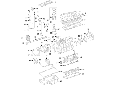 2019 Ram 3500 Thermostat Housing Diagram for 6104143AA