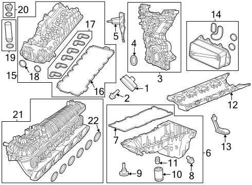 2022 Jeep Grand Wagoneer Oil Filter Diagram for 68466307AB