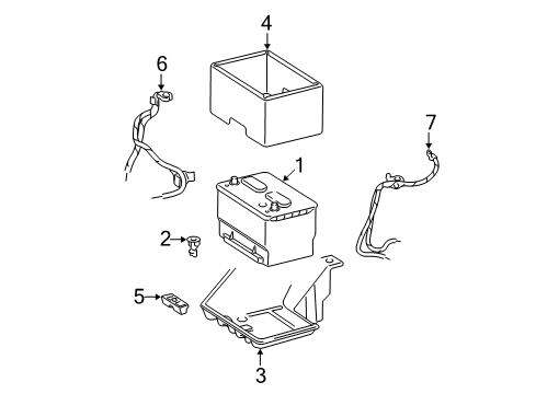 2005 Dodge Ram 1500 Positive Cable Diagram for 56000969AD