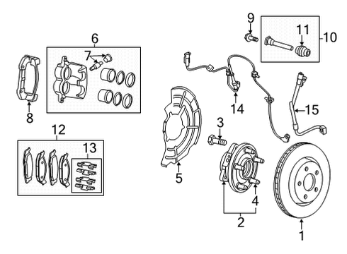2021 Jeep Grand Cherokee L Anti-Lock Brakes Diagram