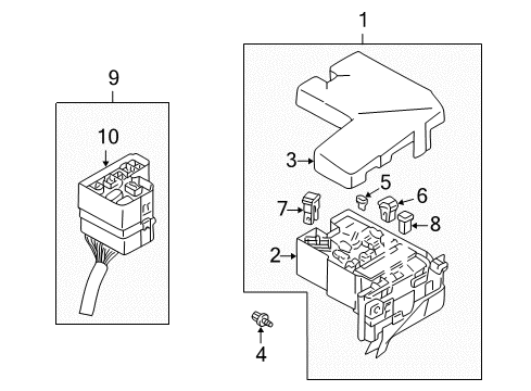 2004 Chrysler Sebring Fuse Diagram for MU840018