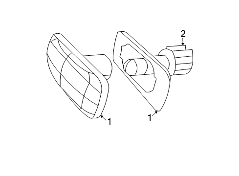 2008 Chrysler Sebring Side Repeater Lamps Diagram