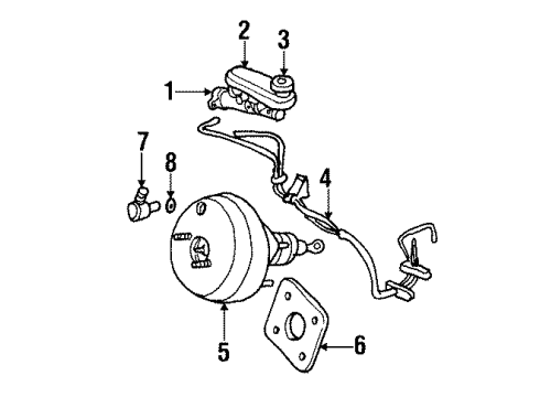 1998 Chrysler Cirrus Window Motor, Passenger Side Diagram for 4695649
