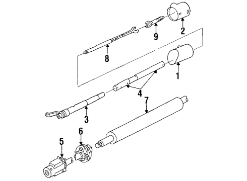 1986 Dodge W150 Housing & Components Diagram