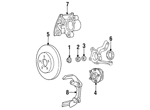 1990 Chrysler New Yorker Front Brakes Diagram
