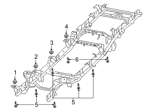 2019 Ram 2500 Cushion, Center Diagram for 68505697AA