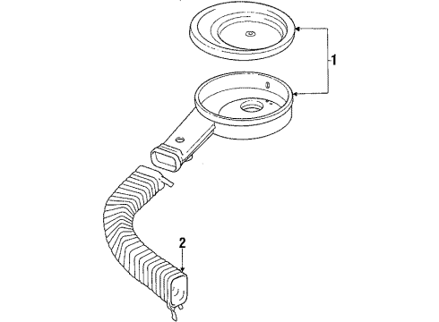 1987 Jeep J10 Air Inlet Diagram