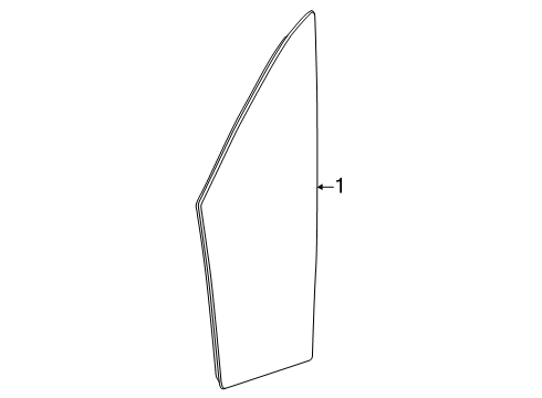 2024 Ram ProMaster EV Glass Diagram