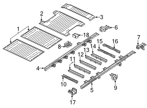 2024 Ram ProMaster 1500 Reinforcement - Rear Suspension Diagram for 68590095AA