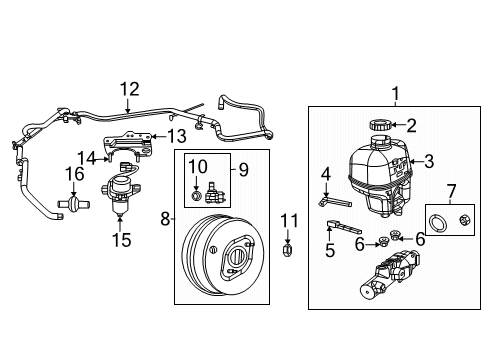 2024 Dodge Durango Brake Tube Diagram for 68251912AD