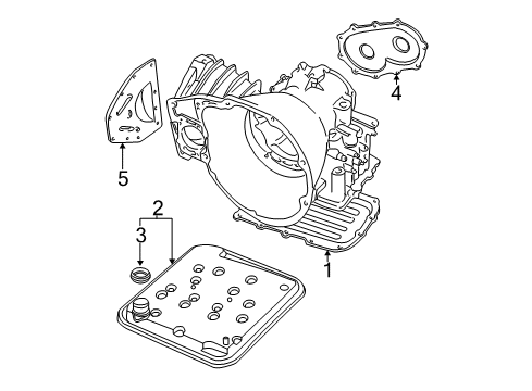 2004 Chrysler PT Cruiser Transaxle Parts Diagram